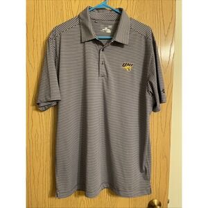 Men's Under Armour Polo Shirt UNI Panthers Purple Gray Size Large